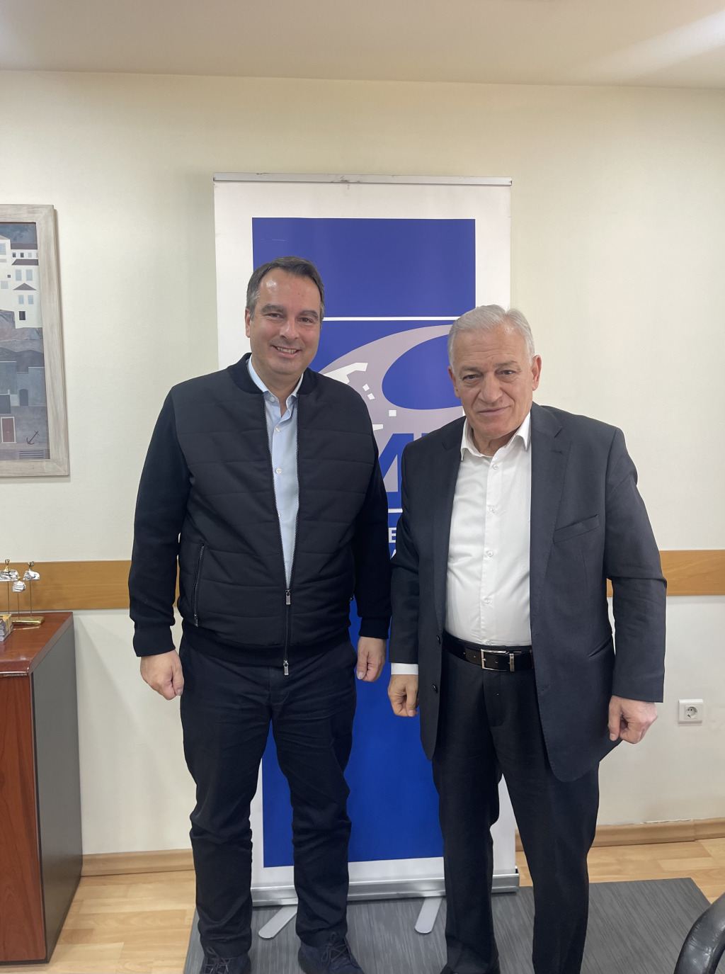 Συνάντηση Θανάση Παπαθανάση με τον Πρόεδρο της Κ.Ε.Δ.Ε. Λάζαρο Κυρίζογλου 