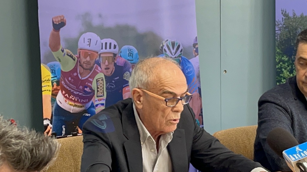 O Παύλος Παπαδόπουλος, πρόεδρος τηςCycling Greece, για τις διαδρομές του ΔΕΗ Τour of Hellas 2025 στο Αγρίνιο