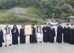 H Ι. Ε. της Παναγίας «Άξιον Εστί» ξεκίνησε το μεγάλο της ταξίδι από τη Δάφνη του Αγίου Όρους προς την Ι. Π.του Μεσολογγίου (Photo)