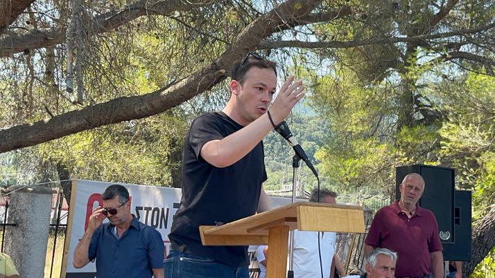 Μιλτιάδης Ζαμπάρας από τη Ραΐνα: «Δεν δίνουμε μάχη για το αυτονόητο, αλλά για βωμούς και εστίες» (Video)