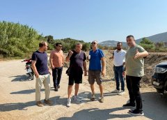 Αυτοψία Θανάση Μαυρομμάτη στην Πλαγιά για τις εργασίες καθαρισμού ρεμάτων και τα αντιπλημμυρικά έργα (Photos)